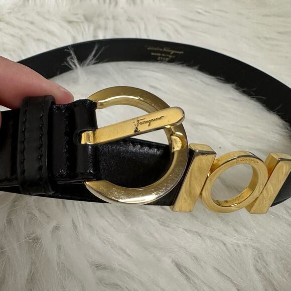 Salvatore Ferragamo‎ Black Leather Belt main image 7